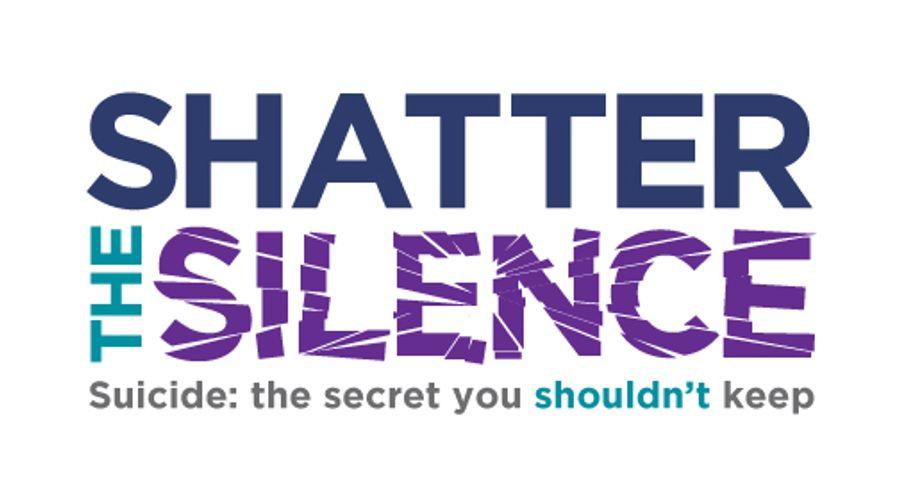 Shatter the Silence logo. Suicide: the secret you shouldn't keep.